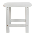 Flash Furniture White Adirondack Rockers & 1 Side Table, PK 2 JJ-C14705-2-T14001-WH-GG